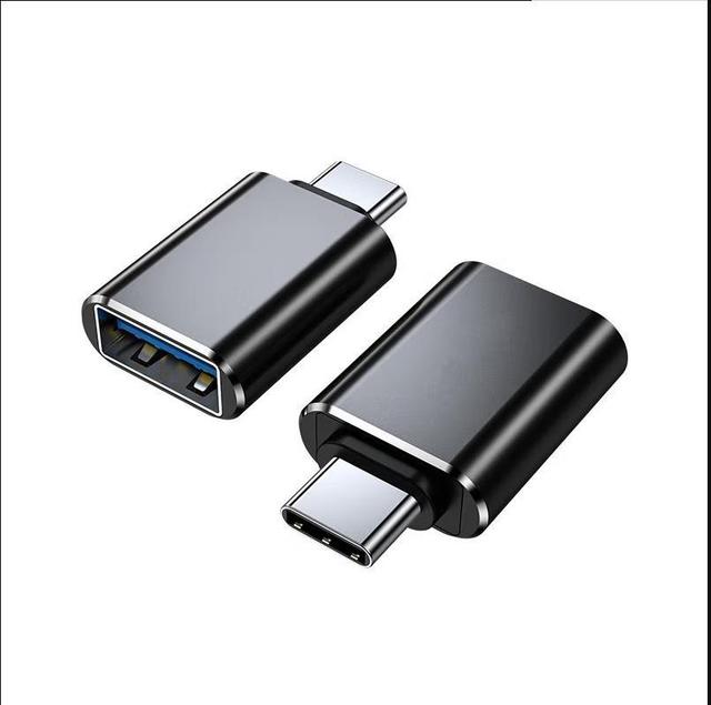Black Aluminum Housing Type C to USB 3.0 OTG Adapter Converter for Type-C Device