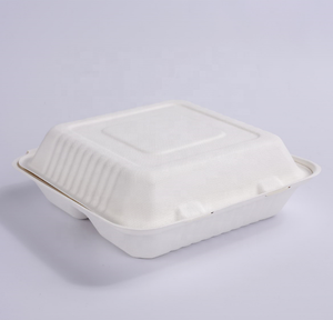 Hộp Đựng Bột Giấy Có Thể Phân Hủy Sinh Học 3 Ngăn 9 ''Vỏ Sò Đựng Thực Phẩm - Product Image 3