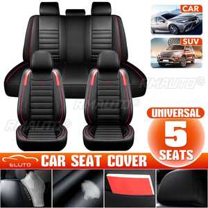 Juego Completo de Fundas de Asiento de Cuero para 5 Plazas para Ford Focus 2 MK1 MK3 Mondeo MK4 Fiesta MK7 Fusion Kuga Ranger Explorer 5 - Product Image 1