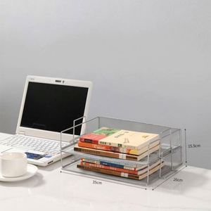 Estante de Pared de Metal con Malla Metálica, Estante de Almacenamiento de Periódicos y Revistas de Cinco Niveles, Estante para Archivos A4, Almacenamiento de Oficina - Product Image 6