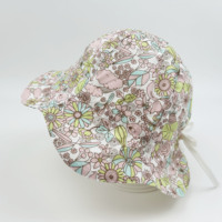 Venta al por mayor encantador 100% algodón estampado cubo sombrero tulipán sombrero para bebés niños