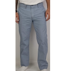 The Black Moustache Brand Montizon Foster Color azul Pantalones chinos de ajuste regular Pantalones de tela lavada - Product Image 1