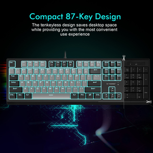 Mechanical Gaming <b>Keyboard</b> Compact 87 Key Tkl Tenkeyless Wired Red Switch Blue Switches K620 Tkl Tenkeyless Gaming <b>Keyboard</b> - Product Image 4