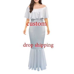 Vendite dirette in fabbrica abito personalizzato personalizzato con motivo a isola pacifica polinesiano Elei tribale gonna lunga <span class=keywords><strong>abbigliamento</strong></span> femminile - Product Image 4