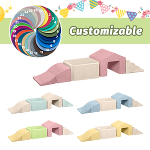 Pastel Baby Foam Blocks Play Climbing Blocks Soft Play Paquete para equipo de escalada Set Custom Playground Foam Blocks Play - Product Image 1