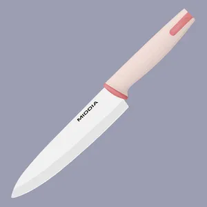 MIDDIA pisau merah muda keramik zirkonia 6 inci buah pemotong sayuran profesional pabrik pisau dapur dari china