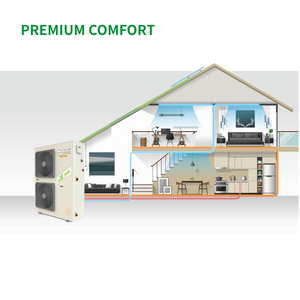 Pompe à chaleur air-eau McQuay 20 kW, pompe à chaleur air-eau pour <span class=keywords><strong>maison</strong></span>, système de chauffe-eau <span class=keywords><strong>solaire</strong></span> 220 V - Product Image 2