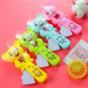 Summer Creative Children's Portable Cartoon <b>Hand</b> Press <b>Fan</b> <b>Mini</b> <b>Hand</b>-<b>held</b> Manual <b>Fans</b> Promotional Gifts for Kids Plastic - Product Image 2