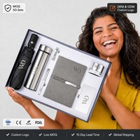 Coffret Cadeau d'Affaires 7-en-1 : Gourde Isotherme en Acier Inoxydable, Batterie Externe, Parapluie – Personnalisation du Logo pour Réunions Annuelles et Cadeaux d'Exécutifs