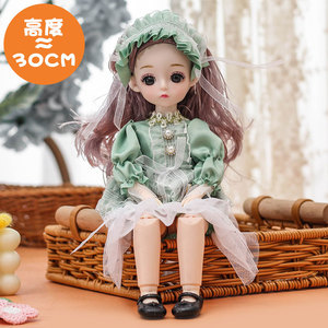 Quần áo búp bê nhỏ màu đỏ 6 điểm có thể thay đổi 30 cm 23 khớp đồ chơi công chúa dễ thương - Product Image 4