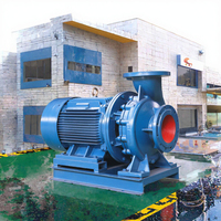 Pompe centrifuge verticale en ligne basse pression, monophasée, à accouplement direct, pour usage industriel, avec bride en fonte OEM
