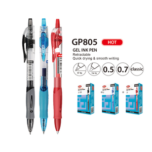 Penna Gel BEIFA GP805 con Punta Fine da 0,5mm, Retrattile, 3 Colori di Inchiostro, Personalizzabile, Asciugatura Rapida, Scrittura Fluida, con Logo Personalizzato - Product Image 1