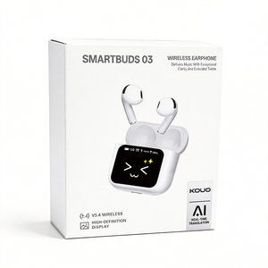 Earphone Pintar Tws Tahan Air Berkualitas Tinggi dengan Layar Sentuh dan Penerjemah Bahasa Real Time - Product Image 6