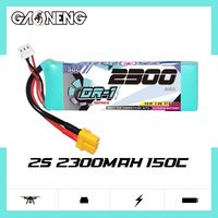 Batterie LiPo RC GAONENG GNB DR-1 Series 2300mAh 2S 7.4V 150C XT60 pour voitures 1/12 1/14 1/16, LC Racing Truggy 1/ E-Revo