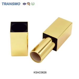 Étui à rouge à lèvres doré, conteneur de baume à lèvres, vente en gros, logo personnalisé, tubes de rouge à lèvres noirs, flacon de rouge à lèvres - Product Image 5