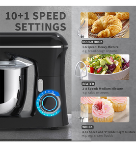 Mélangeur sur socle professionnel 450W 120V appareil ménager pâte gâteau pâtisserie <span class=keywords><strong>Robot</strong></span> avec bol mélangeur Source électrique - Product Image 4