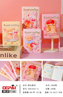Carnet en cuir PU motif dessin animé mignon Sweet One Day, 125*175mm, 100 feuilles 100gsm, avec fermeture magnétique, thème desserts, vente en gros Depai