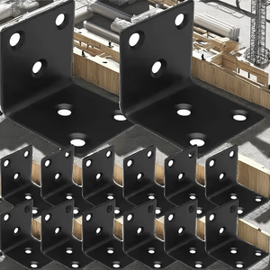 Support d'angle en L personnalisable à une face, en acier galvanisé, réglable pour construction en bois - Product Image 2