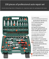 Ensembles professionnels de réparation automobile 108 pièces Clé à douille et à cliquet