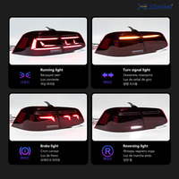 Conjunto de luces traseras LED completas para VW Magotan Passat B7 2012-2016, secuenciales, con función de freno, Canbus, Plug and Play, autopartes