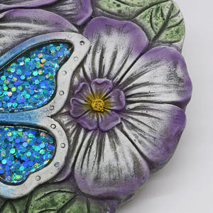 <span class=keywords><strong>Vendita</strong></span> calda All'aperto Cemento Decorazione del <span class=keywords><strong>Giardino</strong></span> Stepping Stones Con Farfalla & il Fiore - Product Image 4