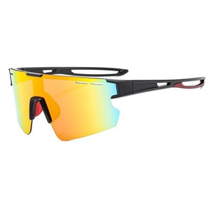 Cycling Glasses <b>Full</b> Rim Spherical Polycarbonate UV400 Anti <b>Slip</b> Men's Outdoor Sport Goggles - Product Image 3