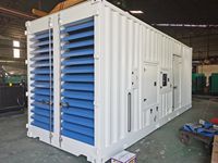 Groupe électrogène silencieux Guangzhou 2000 kVA 2 MW 1500 kVA 1200 kW 1250 kVA 1 MW, en conteneur, moteur d'origine KTA50, livraison immédiate