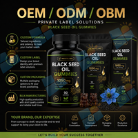 Gummies d'huile de nigelle avec Thymoquinone, 90 unités, bien-être quotidien, formule personnalisée, fournisseur en gros pour la nutrition des adultes