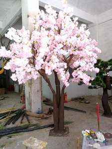 Arbre à fleurs de <span class=keywords><strong>cerisier</strong></span> <span class=keywords><strong>japonais</strong></span> de 3m <span class=keywords><strong>en</strong></span> plastique ABS, fait à la main et écologique, pour la décoration de restaurant. - Product Image 2