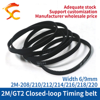 Livraison Rapide Courroie de Distribution Synchronisée 2GT GT2 (208/210/212/214/216/218/220/222/224/226mm) Largeur 3~10mm Courroie en Boucle Fermée 2GT