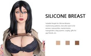 Gros Seins Artificiels Sexy Coupe S Poitrine en Silicone Faux Gros Seins Gros Seins en Silicone Forme de Faux Seins pour Crossdessiner - Product Image 5