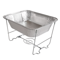 Lot de 6 chauffe-plats jetables demi-taille personnalisés en usine pour les fêtes et le camping