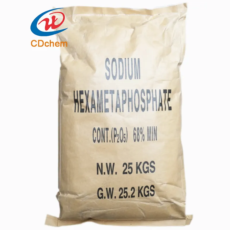 CD chem vente directe de qualité industrielle en poudre fine hexamétaphosphate de sodium shmp ( 10124-56-8) pour le traitement des minerais