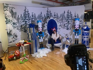 <span class=keywords><strong>Nutcracker</strong></span> lớn Tuần Lộc đồ trang trí trung tâm mua sắm trang trí Giáng sinh khổng lồ Santa Claus món trang sức ghế Ngai Vàng - Product Image 6