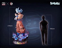 Figure d'anime japonais 1/1 Statue Dragon Ball Figure en fibre de verre Goku Statue en résine Goku Sculpture