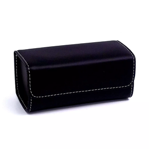 Dominos noirs personnalisés 28 pièces en coffret en cuir – Jeu de société éducatif très prisé - Product Image 4