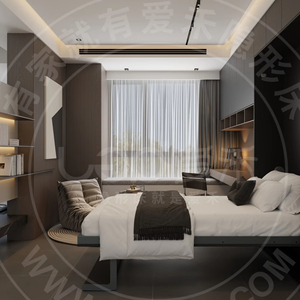 2024 LGP Promotion <span class=keywords><strong>de</strong></span> haute qualité lit mural pliant vertical simple fonctionnel avec étagère pour salon - Product Image 4