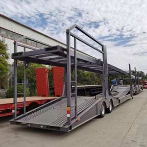2 Axle Steel <b>Car</b> Carrier Semi <b>Trailer</b> High Quality Truck <b>Trailers</b> Transport Vehicle - Product Image 3