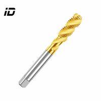 Jeu de tarauds métriques à cannelure droite de haute précision, revêtement TiCN, gamme de filetages M3-M12, compatibles CNC, tarauds HSS personnalisés longs