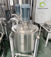 Cuve de mélange industrielle en acier inoxydable pour chocolat et confiserie avec chemise chauffante pour la transformation des bonbons, du cacao et du chocolat