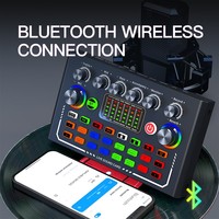 F009 Kit de Carte Son USB Professionnel pour Studio, Mixeur Audio, Bundle Microphone de Podcast, Kit Micro PC Condensateur pour Streaming en Direct