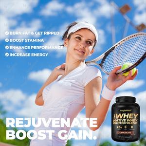 AegleWell Supply 100% poudre de protéine de lactosérum, poudre pré-entraînement saveur chocolat, aide à la croissance musculaire et à la récupération - Product Image 5