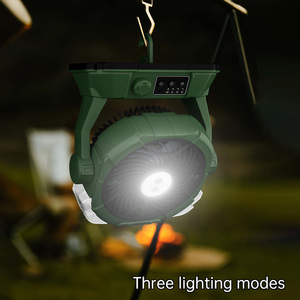 Ventilateur rechargeable avec fonction Powerbank Ventilateur portable Lumière LED Brume d'eau Ventilateur d'extérieur ventilador rechargeable ventiladores rechargeable - Product Image 4