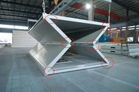Casa modular plegable de 20 pies y 40 pies, casa móvil, casas prefabricadas aprobadas por la CE, móvil prefabricado de acero ligero de bajo costo