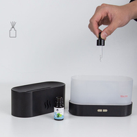 Vente chaude 180ml Mini Flamme Diffuseur Humidificateur Ultrasonique Usb Feu Huile Essentielle Aroma Diffuseur Avec Flamme