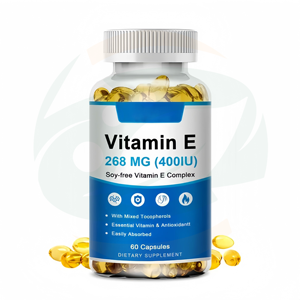 Cápsulas de Gel Suave de Vitamina E Natural de Alta Pureza, Beneficios para la Belleza, Suplemento Alimenticio para Adultos, Gran Venta - Product Image 1