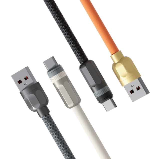 Factory Wholesale Type-C Nylon Braided 5A Fast Charging Cable with Aluminum Shell and Pure Copper Conductor for Mobile & PC