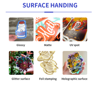 Étiquettes de bouteilles imperméables de marque OEM, étiquettes holographiques, autocollants pour bocaux, autocollants personnalisés pour l'emballage des bocaux en verre