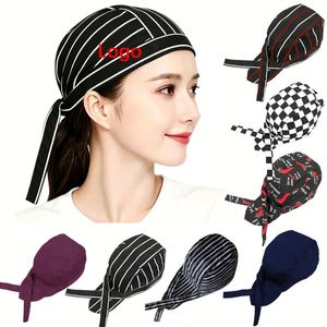 Bandeaux à logo pour chapeaux, vente en gros, 100 % polyester, motifs personnalisés de chapeaux de pirate imprimés - Product Image 1