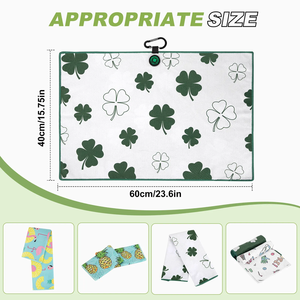 Serviette de golf magnétique à prix d'usine, serviette de golf personnalisée avec clip, serviette de golf imprimée avec aimant - Product Image 2